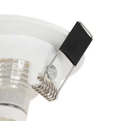 QAZQA Smarter Einbaustrahler Weiß Rund IP44 inkl. Wifi GU10 50mm - Xena