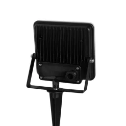 QAZQA Smarter Heizkörper schwarz 14,5 cm inkl. LED IP65 mit Erdungsstift - Ruud