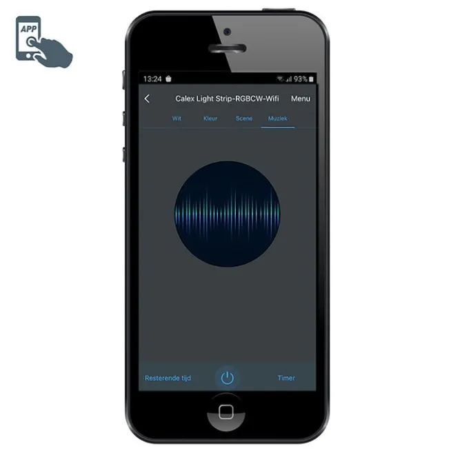 Calex Smarter LED-Streifen RGBW und dimmbar in Kelvin 2 m inkl. Treiber