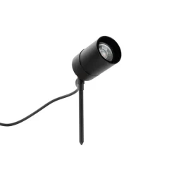 QAZQA Smarter moderner Spike-Spot schwarz IP44 inkl. WiFi GU10 - Solo
