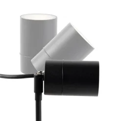 QAZQA Smarter moderner Spike-Spot schwarz IP44 inkl. WiFi GU10 - Solo