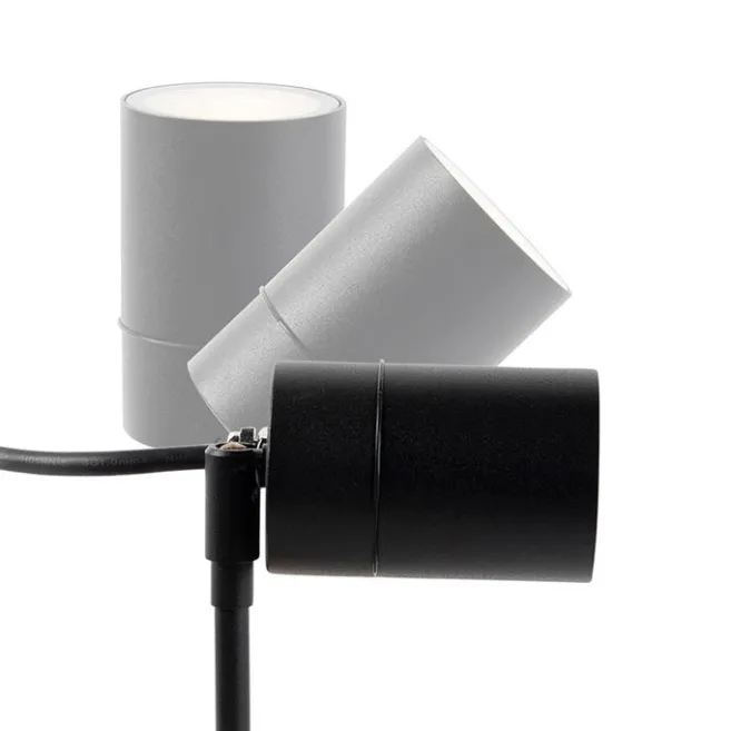 QAZQA Smarter moderner Spike-Spot schwarz IP44 inkl. WiFi GU10 - Solo