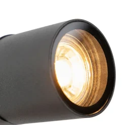 QAZQA Smarter moderner Spike-Spot schwarz IP44 inkl. WiFi GU10 - Solo