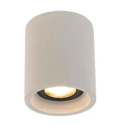 QAZQA Smarter runder Deckenspot Beton inkl. Wifi GU10 - Deep