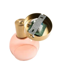 QAZQA Smarter Strahler Gold mit rosa Glas inkl. WiFi P45 - Vidro