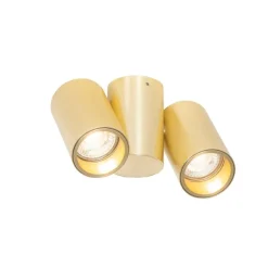 QAZQA Smarter Strahler Messing 2-flammig Verstellbar Inkl. 2 Wifi GU10 50mm - Michael