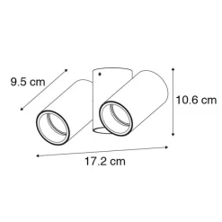 QAZQA Smarter Strahler Messing 2-flammig Verstellbar Inkl. 2 Wifi GU10 50mm - Michael