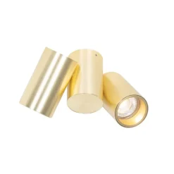 QAZQA Smarter Strahler Messing 2-flammig Verstellbar Inkl. 2 Wifi GU10 50mm - Michael