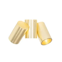 QAZQA Smarter Strahler Messing 2-flammig Verstellbar Inkl. 2 Wifi GU10 50mm - Michael