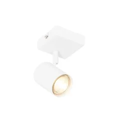 QAZQA Smarter Strahler weiß verstellbar quadratisch inkl. Wifi GU10 50mm - Jeana