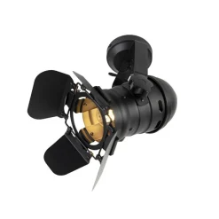 QAZQA Smarter Studiospot schwarz dreh- und neigbar inkl. Wifi A60 - Movie