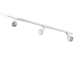 QAZQA Smartes modernes Schienensystem weiß 1-phasig inkl. 3 WLAN GU10 - Gissi