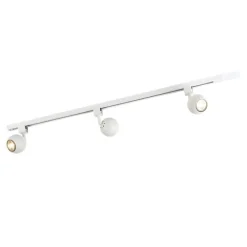 QAZQA Smartes modernes Schienensystem weiß 1-phasig inkl. 3 WLAN GU10 - Gissi