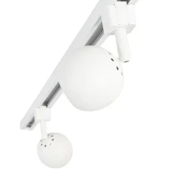 QAZQA Smartes modernes Schienensystem weiß 1-phasig inkl. 3 WLAN GU10 - Gissi