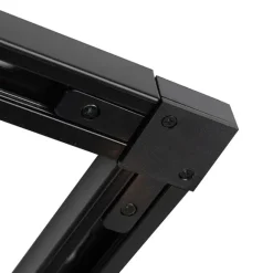 QAZQA Smartes Schienensystem schwarz 1-phasig 5-leuchtend inkl. Wifi GU10 - Iconic Jeany