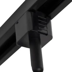 QAZQA Smartes Schienensystem schwarz 1-phasig 5-leuchtend inkl. Wifi GU10 - Iconic Jeany