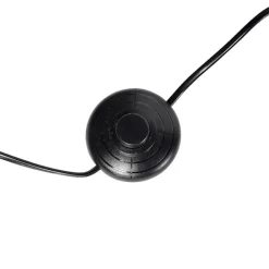 QAZQA Smartes Stehlampenstativ mit Schirm schwarz mit Gold 50 cm inkl. Wif A60 - Puros