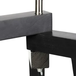 QAZQA Smartes Stehlampenstativ mit Schirm schwarz mit Gold 50 cm inkl. Wif A60 - Puros