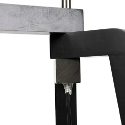 QAZQA Smartes Stehlampenstativ mit Schirm schwarz mit Gold 50 cm inkl. Wif A60 - Puros