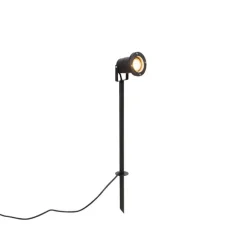 QAZQA Spike Spot schwarz 40 cm inkl. Kabel und Stecker IP44 - Basic