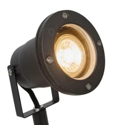 QAZQA Spike Spot schwarz 40 cm inkl. Kabel und Stecker IP44 - Basic