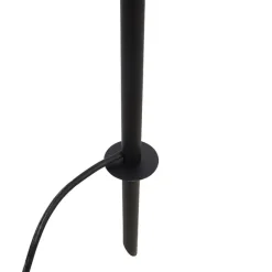 QAZQA Spike Spot schwarz 40 cm inkl. Kabel und Stecker IP44 - Basic