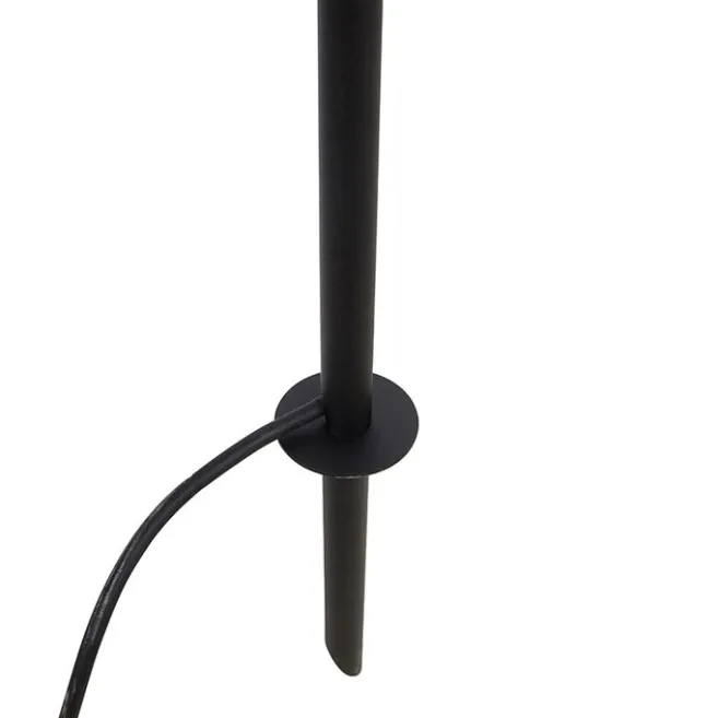 QAZQA Spike Spot schwarz 40 cm inkl. Kabel und Stecker IP44 - Basic