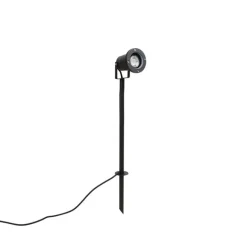QAZQA Spike Spot schwarz 40 cm inkl. Kabel und Stecker IP44 - Basic