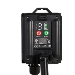 QAZQA Spitzenlicht Schwarz 60 cm Inkl. Wiederaufladbare LED und Solar IP65 - Adalind