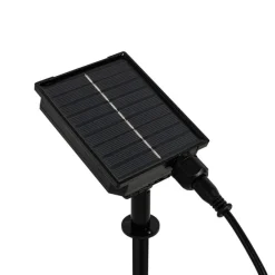 QAZQA Spitzenlicht Schwarz 60 cm Inkl. Wiederaufladbare LED und Solar IP65 - Adalind
