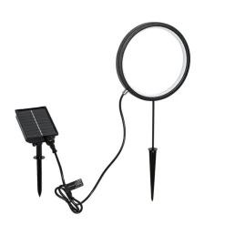 QAZQA Spitzenlicht Schwarz 50 cm Inkl. Wiederaufladbare und Solar LED IP65 - Adalind