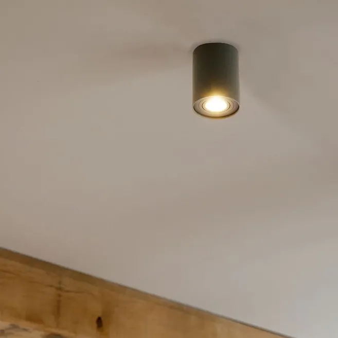 QAZQA Spot dunkelgrau dreh- und neigbar - Rondoo up