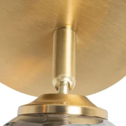 QAZQA Spot Gold 2-Licht verstellbar mit Rauchglas - Athen