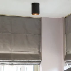 QAZQA Spot grau mit Kupferwirbel und Neigung - Rondoo Up