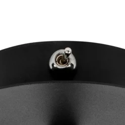 QAZQA Spot schwarz mit gold verstellbar - Athens Wire