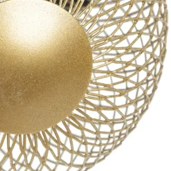 QAZQA Spot schwarz mit gold verstellbar - Athens Wire