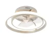 QAZQA Stahl Deckenventilator 46,5 cm inkl. LED mit Fernbedienung - Kees