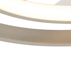 QAZQA Stahl Deckenventilator 46,5 cm inkl. LED mit Fernbedienung - Kees