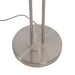 QAZQA Stahl Stehlampe mit Lesearm inkl. LED und USB-Anschluss - Sevilla