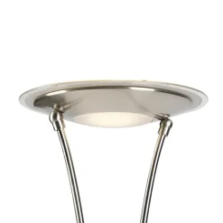 QAZQA Stahl Stehlampe mit Lesearm inkl. LED und USB-Anschluss - Sevilla