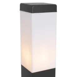 QAZQA Steh-Außenleuchte dunkelgrau 45 cm mit Fassung IP44 - Malios