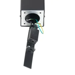 QAZQA Stehende Außenlampe schwarz 50 cm IP44 mit Rauchglaseffekt - Dänemark