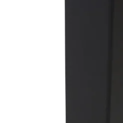 QAZQA Stehende Außenlampe schwarz mit opalweißem Schirm 50 cm - Dänemark