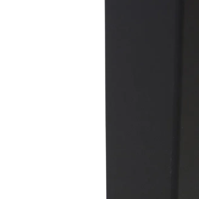 QAZQA Stehende Außenlampe schwarz mit opalweißem Schirm 50 cm - Dänemark