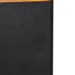 QAZQA Stehende Außenlampe schwarz 50 cm IP44 mit Rauchglaseffekt - Dänemark