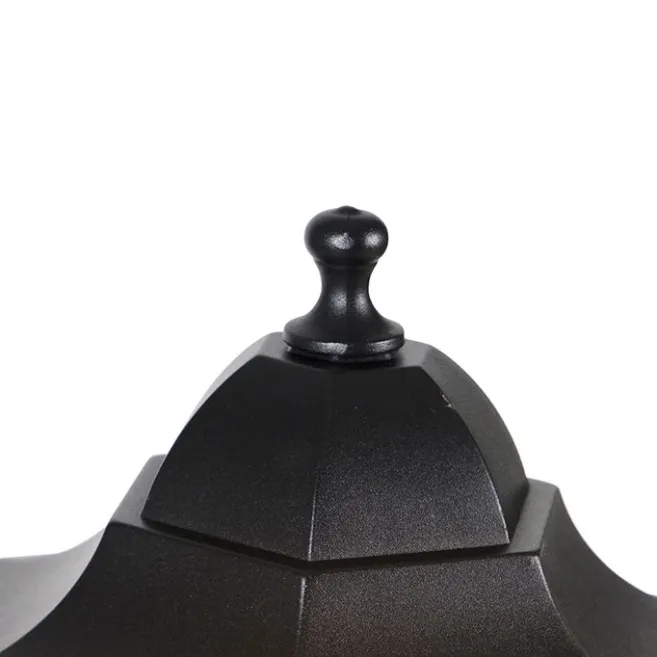 QAZQA Stehende Außenlaterne schwarz 120 cm IP44 - New Orleans