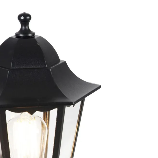 QAZQA Stehende Außenlaterne schwarz 120 cm IP44 - New Orleans