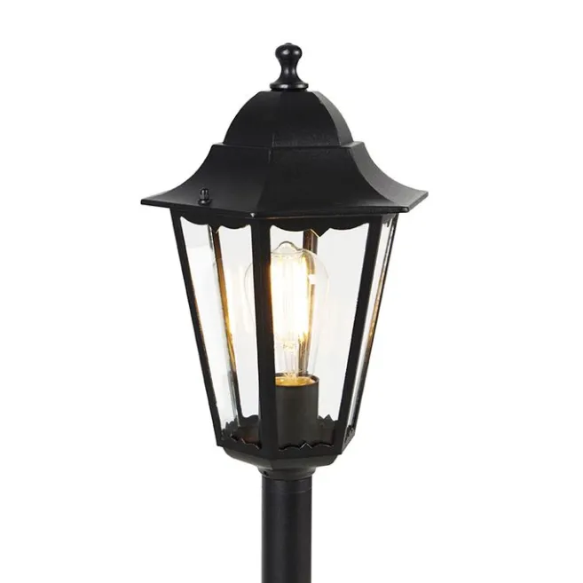 QAZQA Stehende Außenlaterne schwarz 120 cm IP44 - New Orleans