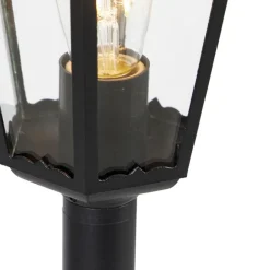 QAZQA Stehende Außenlaterne schwarz 120 cm IP44 - New Orleans