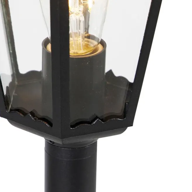 QAZQA Stehende Außenlaterne schwarz 120 cm IP44 - New Orleans